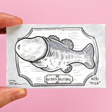 Fish - Day 1 Knobtober Drawing - Original Art by Brendan Pearce 2020