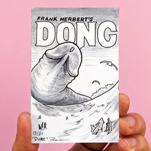 Day 13 drawing for Knobtober "Dune", is artwork of the book cover for titled Frank Herbert's Dong, original art by Brendan Pearce 
