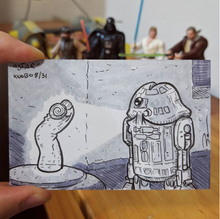 R2D2 penis drawing with Star Wars theme for Knobtober Day 8