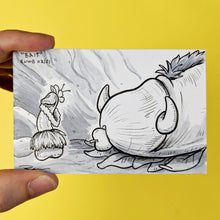 Drawing of a scene from Lion King with Pumbaa and Timon drawn as penises